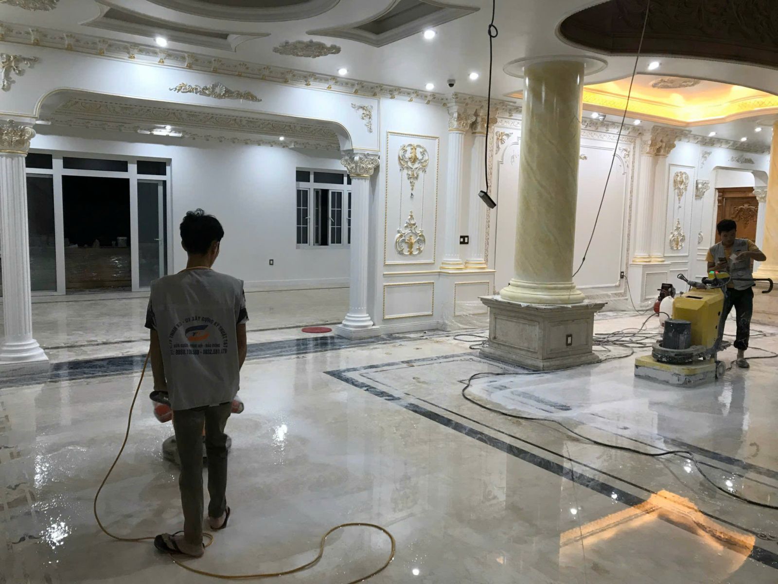 Giải pháp mài sàn đá