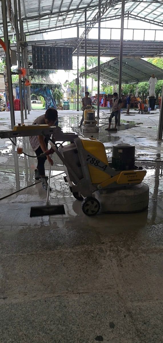 bảo vệ sàn đá mới lắp đặt