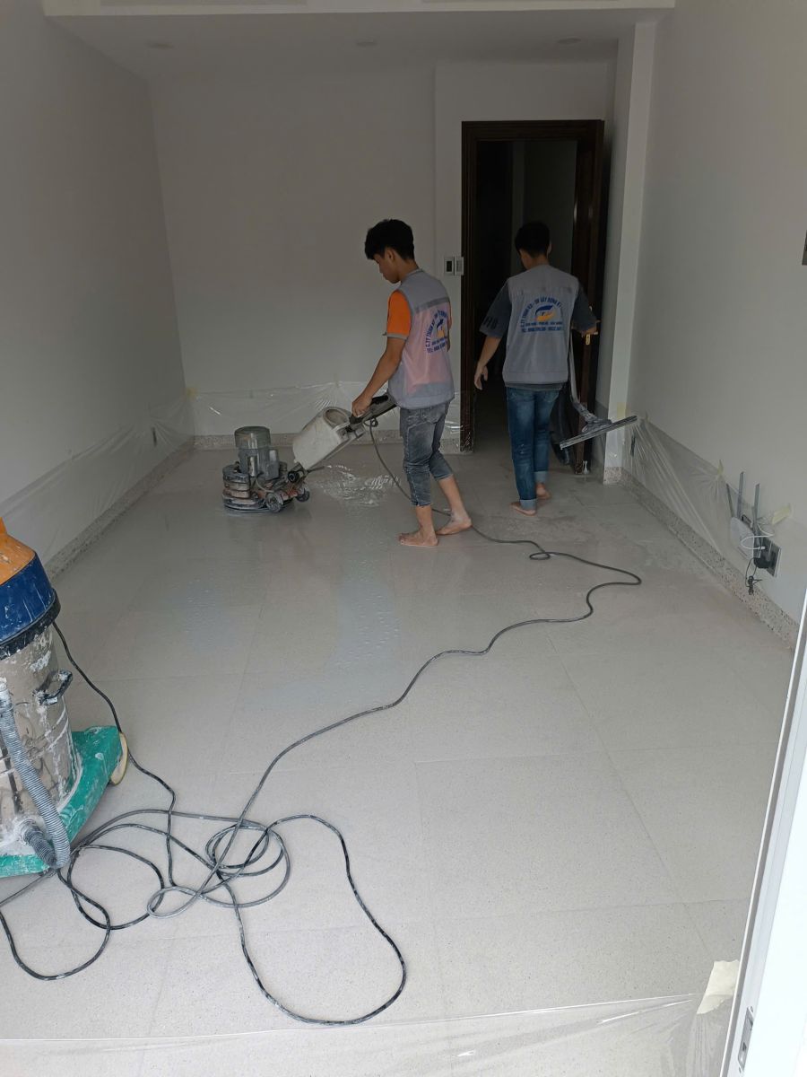 cách bảo dưỡng sàn đá sau khi đánh bóng