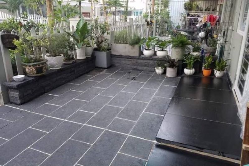 chọn sàn đá cho không gian ngoài trời