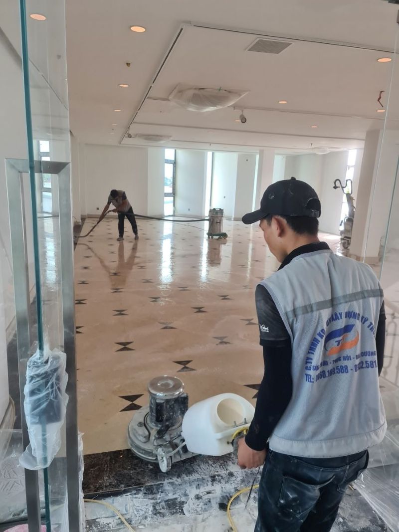 dịch vụ đánh bóng sàn đá