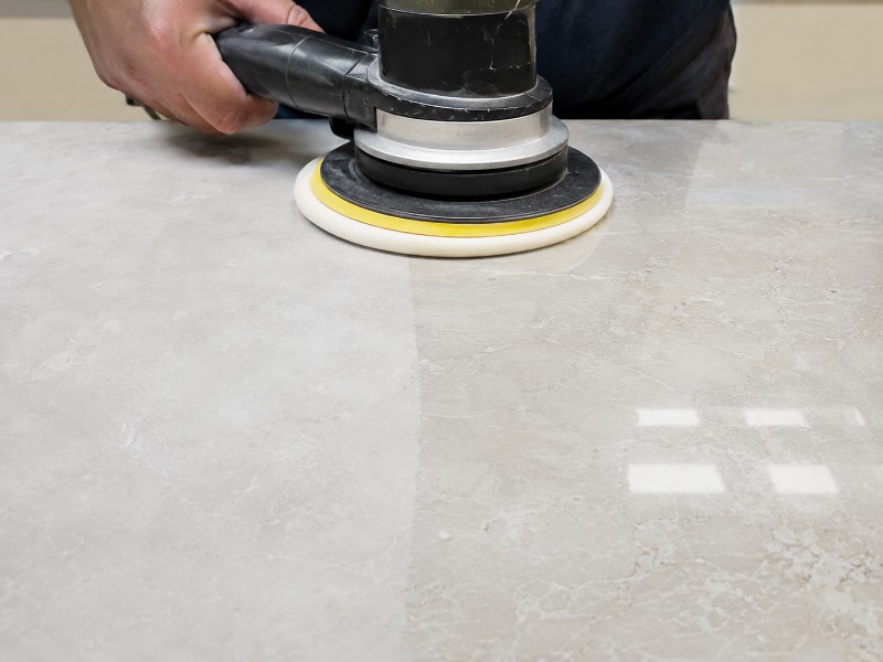 đá marble cháy axit