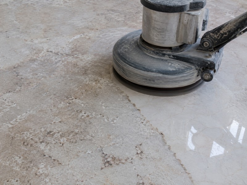 đá marble cháy axit