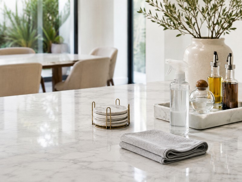 đá marble cháy axit