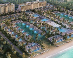 Dự Án 25000 m2 lắp đặt sàn đá và xử lý đánh bóng sàn đá tự nhiên tại REGENT HOTEL & RESORT PHÚ QUỐC