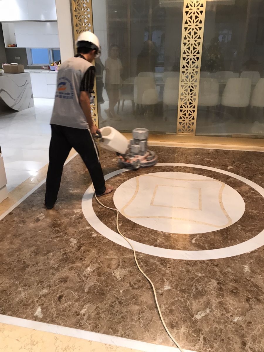 đánh bóng sàn đá granite